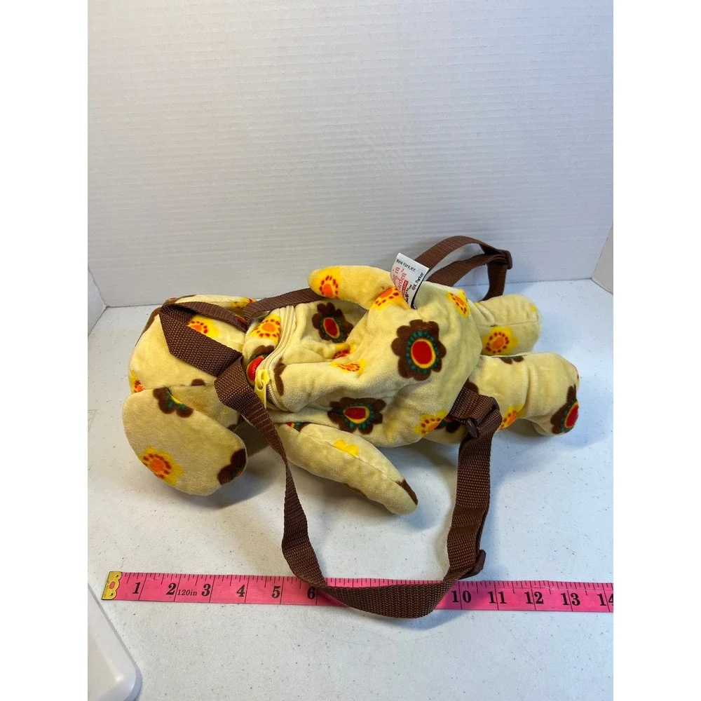 Scholastic Counting in the Garden Plush Dog Backpack Soft Magalina Yellow flower